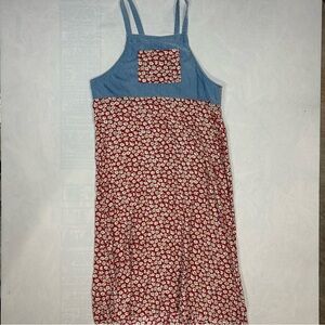 Vintage Classics by Carol Anderson Floral and denim midi dress women’s large